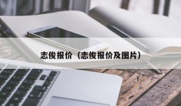 志俊报价（志俊报价及图片）